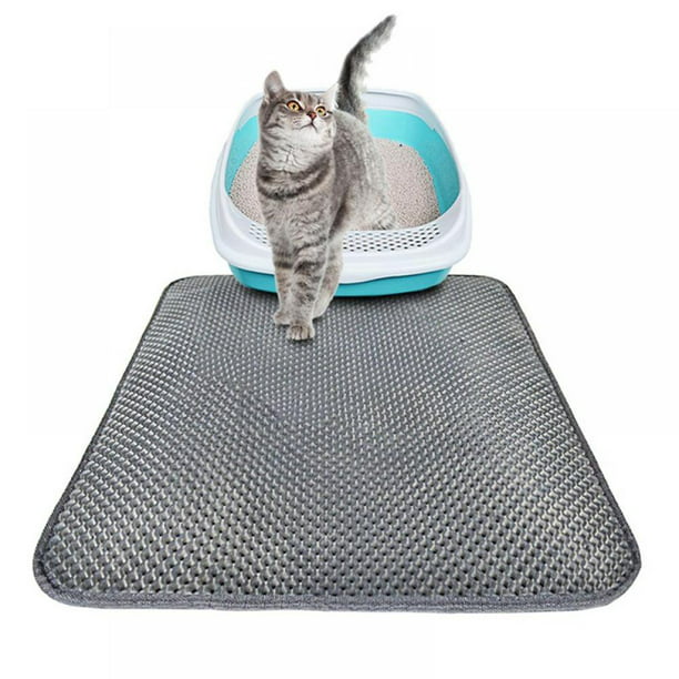 Cat Litter Mat，Litter Trapping Mat，Honeycomb Double-Layer Design Waterproof Urine Proof Material，Easy Clean Scatter Control，Available in 12 Sizes and 10 Colors.beige-30 30cm